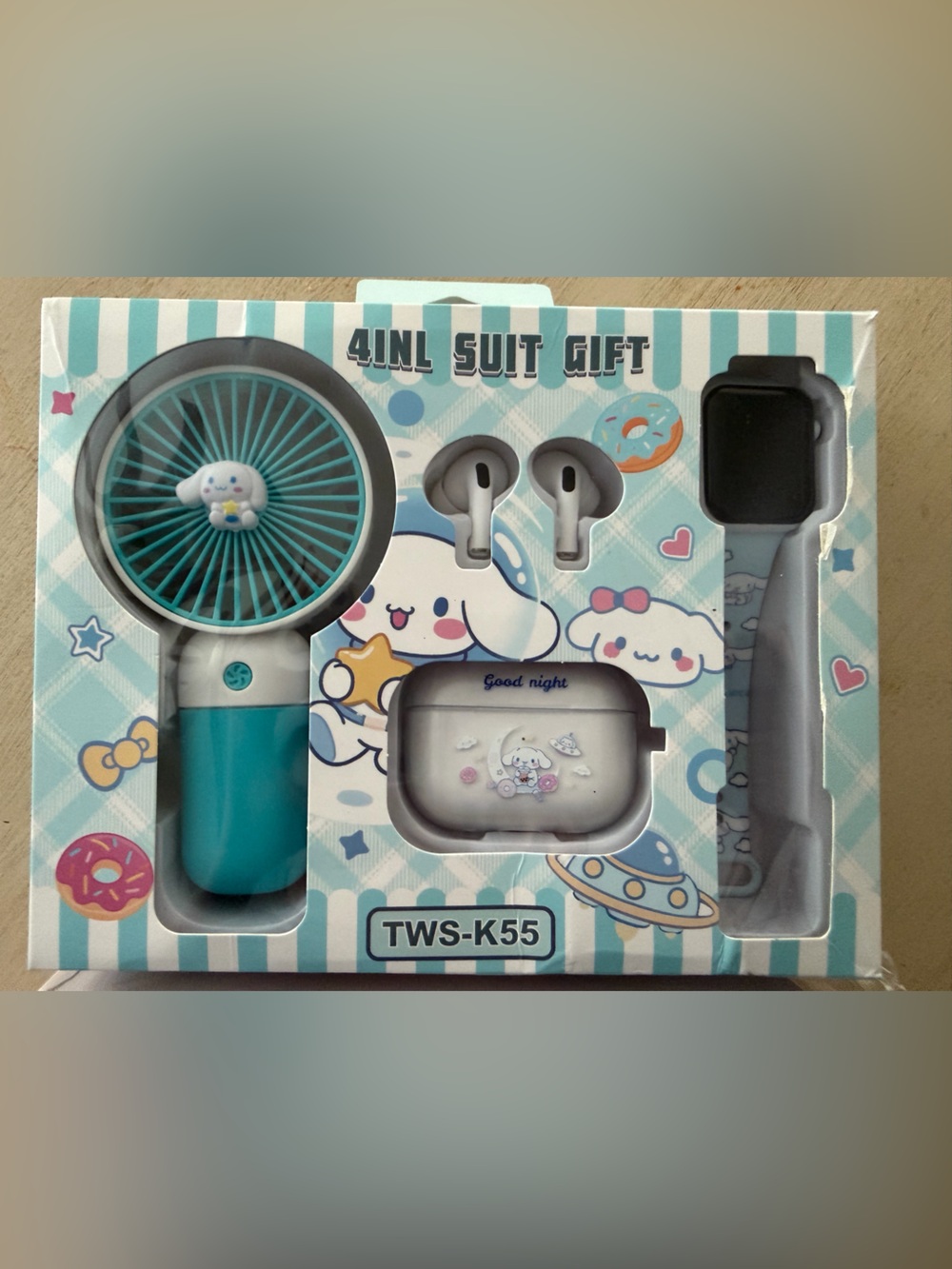 Cinnamoroll Sanrio Wireless Ear Bud Smartwatch gift set